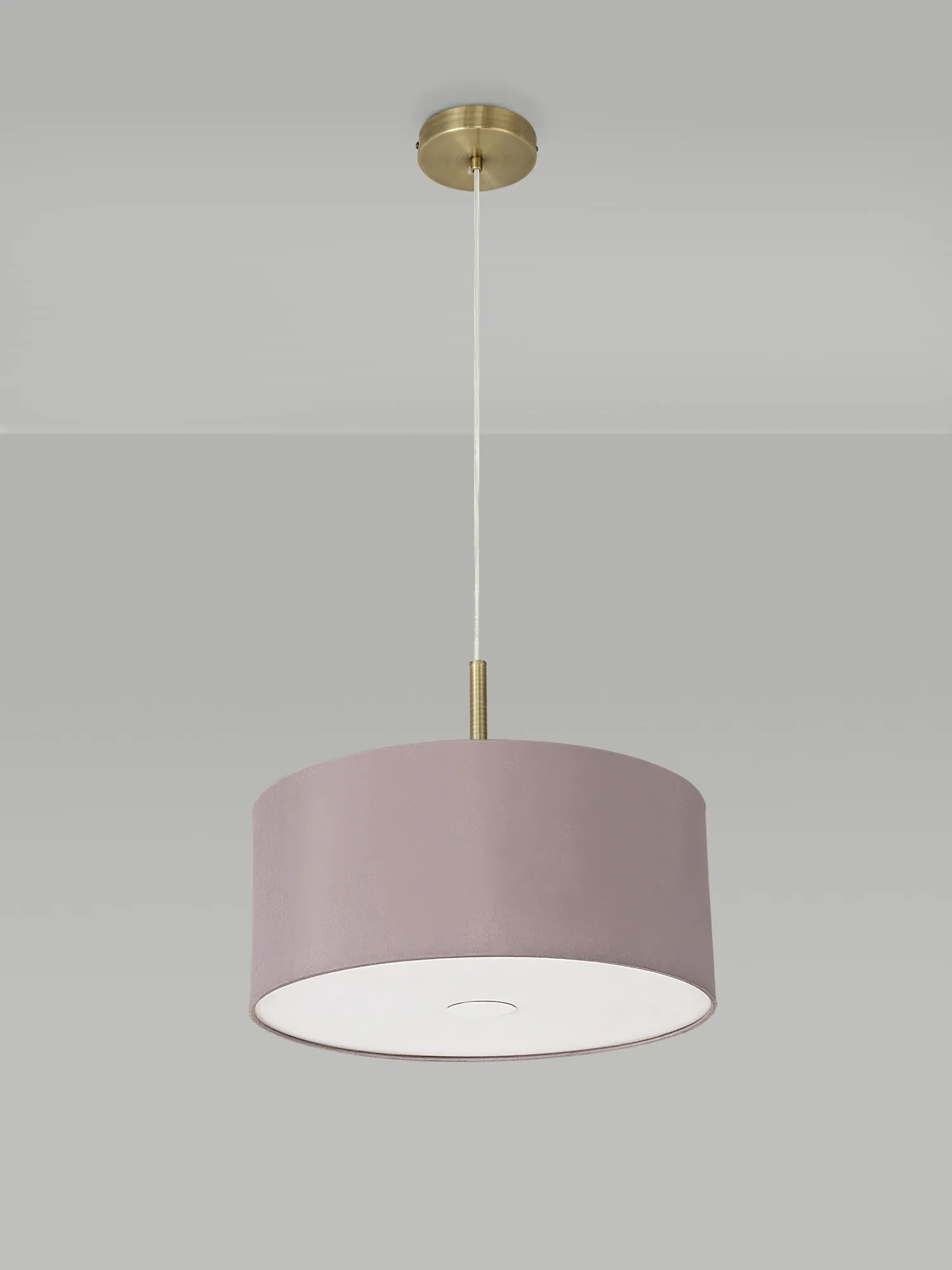 Universal 40cm Frosted Acrylic Diffuser Chrome Centre White D0319  Deco Universal